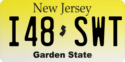 NJ license plate I48SWT