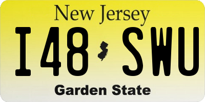 NJ license plate I48SWU