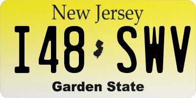 NJ license plate I48SWV