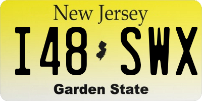 NJ license plate I48SWX