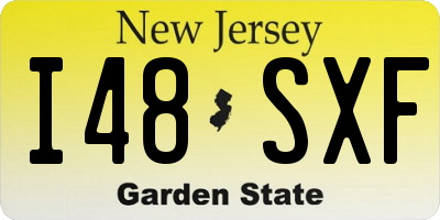 NJ license plate I48SXF