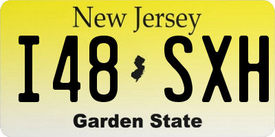 NJ license plate I48SXH
