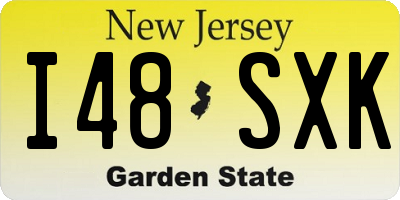 NJ license plate I48SXK