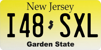 NJ license plate I48SXL