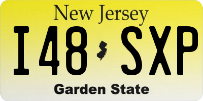 NJ license plate I48SXP