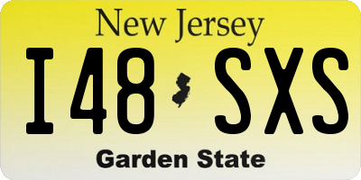 NJ license plate I48SXS