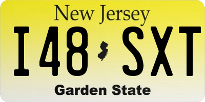 NJ license plate I48SXT