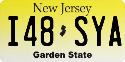 NJ license plate I48SYA
