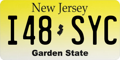 NJ license plate I48SYC