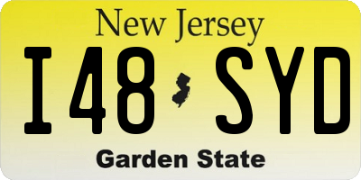 NJ license plate I48SYD