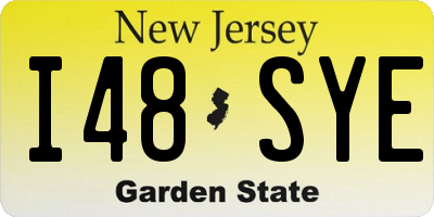 NJ license plate I48SYE