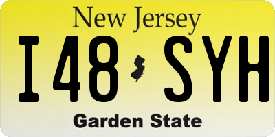 NJ license plate I48SYH