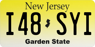 NJ license plate I48SYI