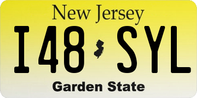 NJ license plate I48SYL