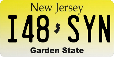 NJ license plate I48SYN