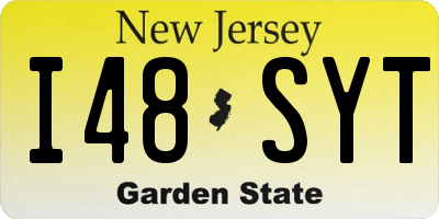 NJ license plate I48SYT