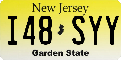 NJ license plate I48SYY