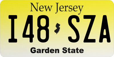 NJ license plate I48SZA