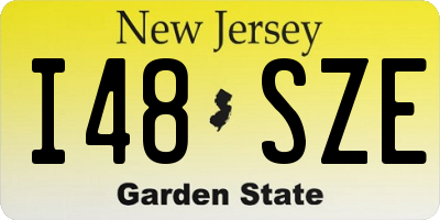 NJ license plate I48SZE