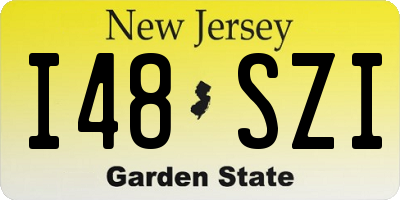 NJ license plate I48SZI