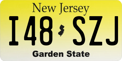 NJ license plate I48SZJ