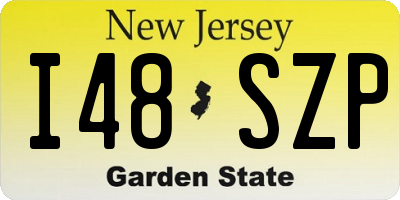 NJ license plate I48SZP