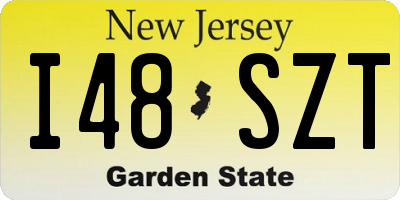 NJ license plate I48SZT