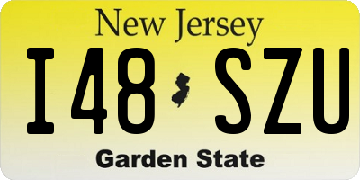 NJ license plate I48SZU