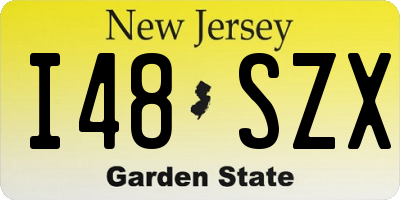 NJ license plate I48SZX