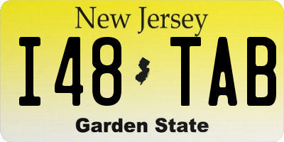 NJ license plate I48TAB