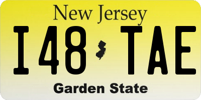 NJ license plate I48TAE