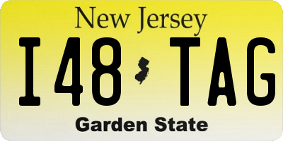 NJ license plate I48TAG