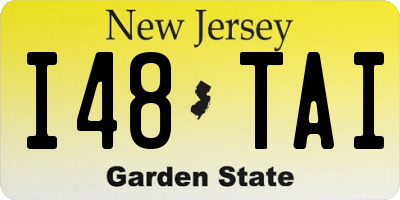 NJ license plate I48TAI