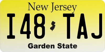 NJ license plate I48TAJ