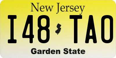 NJ license plate I48TAO