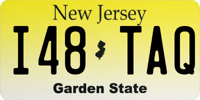 NJ license plate I48TAQ