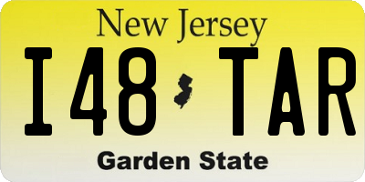 NJ license plate I48TAR