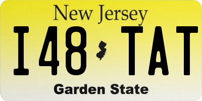 NJ license plate I48TAT