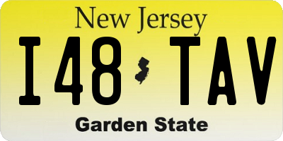 NJ license plate I48TAV