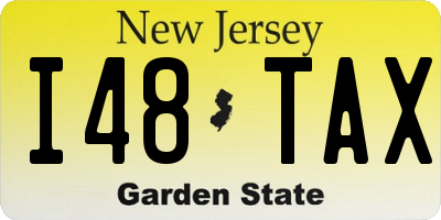 NJ license plate I48TAX