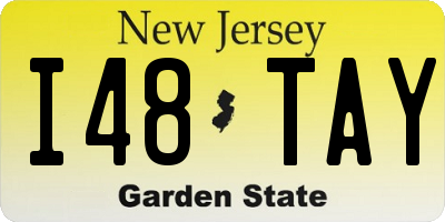 NJ license plate I48TAY
