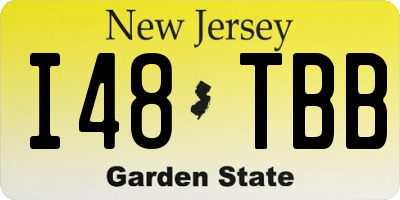 NJ license plate I48TBB