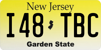 NJ license plate I48TBC
