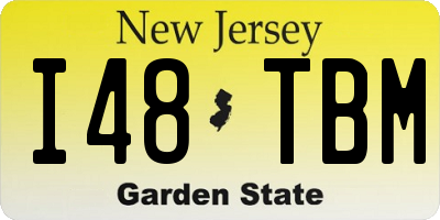 NJ license plate I48TBM