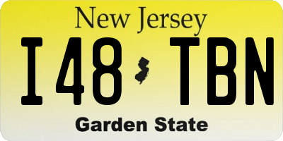 NJ license plate I48TBN
