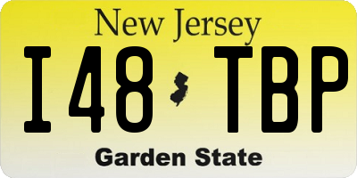 NJ license plate I48TBP
