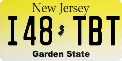 NJ license plate I48TBT