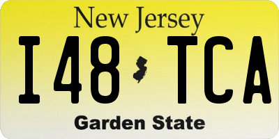 NJ license plate I48TCA