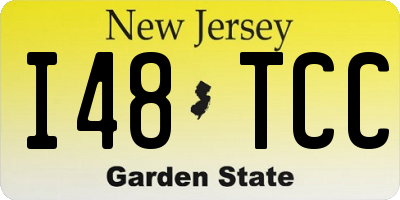 NJ license plate I48TCC