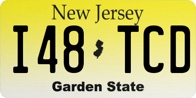 NJ license plate I48TCD